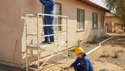 Bakersfield, CA plumber repairing a plumbing leak for a local home service call