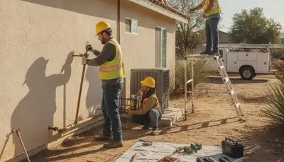 Bakersfield, CA plumbing repair team servicing residential and commercial pipes and fixtures