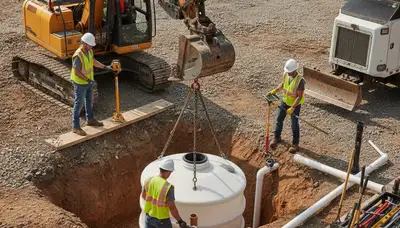 Septic tank installation for Bakersfield, CA homes by On Call Plumbers