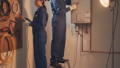 Tankless water heater installation in Bakersfield, CA by On Call Plumbers