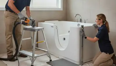 Walk-in tub installation for Bakersfield, CA homes by On Call Plumbers