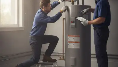 Water heater repair plumber servicing a Bakersfield, CA home for fast hot water restoration