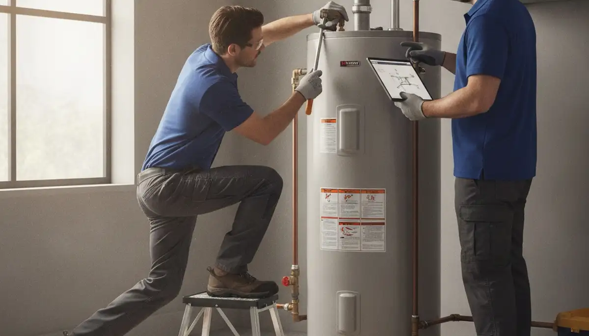Water heater repair technician serving homes in Bakersfield, CA